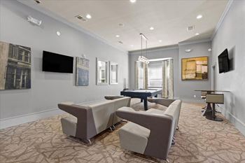 Clubhouse with pool table & tvs